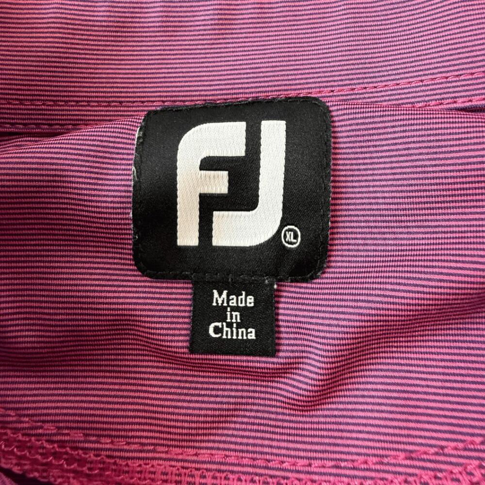 FootJoy FJ Men's Short Sleeve Performance Golf Polo Shirt Pink XL - Picture 3 of 7